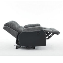 Electric Reclining Chair, Corduroy Fabric Recliner Loveseat - Loveseat - thumbnail 3