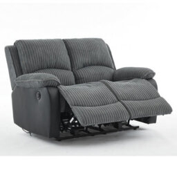Electric Reclining Chair, Corduroy Fabric Recliner Loveseat - Loveseat - thumbnail 2