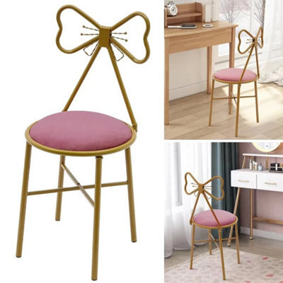 Dressing Chair Bedroom Comfy Makeup Side Stool Apartment Guest Seat Vanity - image 1