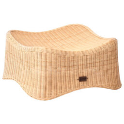 Beliani Garden Armchair With Ottoman Aigani Rattan Natural - thumbnail 9