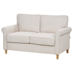 Beliani Sofa 2 Seater Ronneby Fabric Beige - thumbnail 5