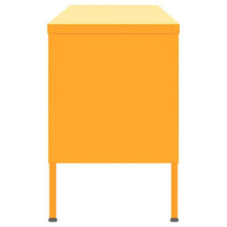Berkfield Durable Tv Cabinet Mustard Yellow 105X35X50 Cm Steel - thumbnail 4
