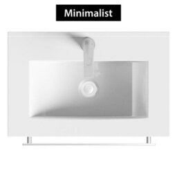 Royal Bathrooms Turin 1300mm Indigo Grey Gloss 2-Drawers Minimalist Basin With Qubix Back To Wall Toilet Pack
