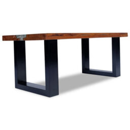 Berkfield Coffee Table Teak Resin 100X50 Cm - thumbnail 9