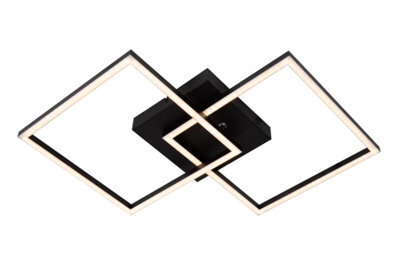 Lucide Arianne Flush Ceiling Light - Led Cct 1X23W 2700K/4000K - Black - image 1