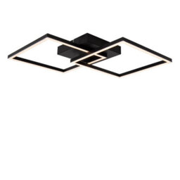 Lucide Arianne Flush Ceiling Light - Led Cct 1X23W 2700K/4000K - Black - thumbnail 4