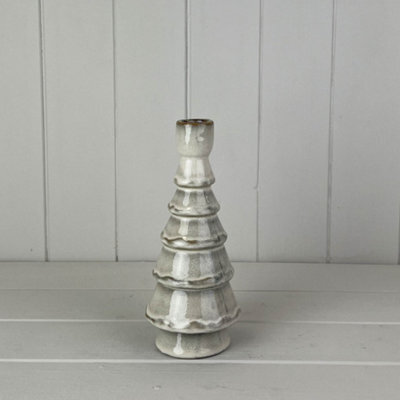 Four Candle Satchville Glazed Ceramic Candle Holder - image 1