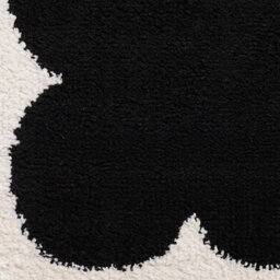 Livabliss Fossay Shaggy-Washable Black Cream Modern High Pile Living Bedroom Rug 160 X 213 Cm Easy Care, Non Shedding - thumbnail 6