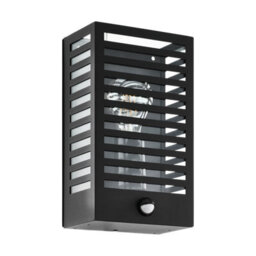 Eglo Alamonte 3 Black Steel Caged Ip44 Outdoor Wall Light, (D) 10Cm - thumbnail 2