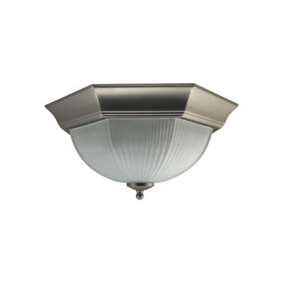 Luminosa Lighting Luminosa Nickel Finish Flush Fitting 2 X 60W - image 1