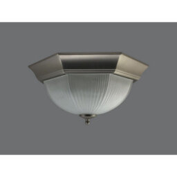 Luminosa Lighting Luminosa Nickel Finish Flush Fitting 2 X 60W - thumbnail 2