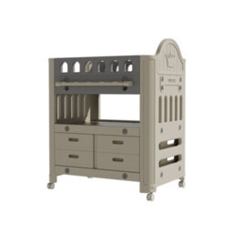 Thehotsale Baby Diaper Changing Table With 4 Drawers And Storage Shelf With Adjustable Height - thumbnail 3