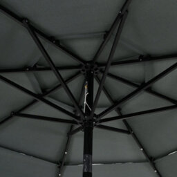 Thehotsale 3-Tier Umbrella With Solar Lights And Concrete-Filled Patio Umbrella Stand - thumbnail 4