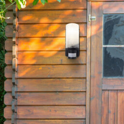 Valuelights Griffin Ip44 Rated Outdoor Heavy Duty Black Pir Motion Sensor Bulkhead Security Wall Light - thumbnail 5