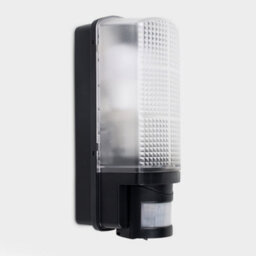 Valuelights Griffin Ip44 Rated Outdoor Heavy Duty Black Pir Motion Sensor Bulkhead Security Wall Light - thumbnail 4