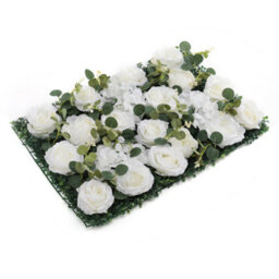 Garden Sanctuary Artificial Plant Wall Panel Decoration Artificial Hedges Panels Rose Lawn Wall Plant Greenery Panels For Indoor Or Outdoor - thumbnail 4