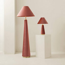 Valuelights Martha Conical Pink Velvet Midi Floor Lamp - thumbnail 6