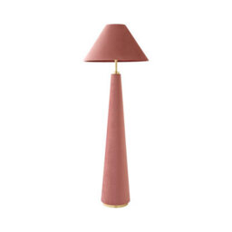 Valuelights Martha Conical Pink Velvet Midi Floor Lamp - thumbnail 7