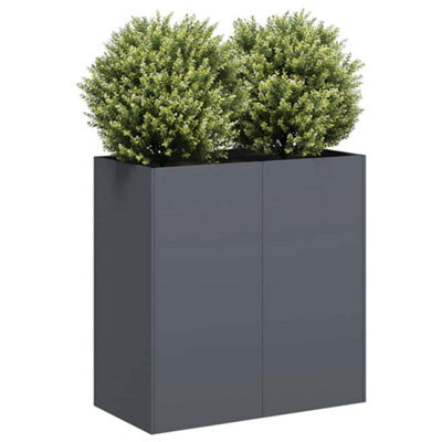 Berkfield Planter Anthracite 80X40X80 Cm Cold-Rolled Steel - image 1