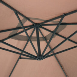 Sweeek - Offset Square Parasol 3X3M Beige-Brown 300X295X250 Cm - Hardelot - thumbnail 5