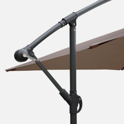 Sweeek - Offset Square Parasol 3X3M Beige-Brown 300X295X250 Cm - Hardelot - thumbnail 4