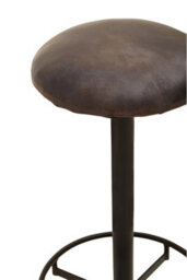 Orsina Premium Antique Blue Leather Bar Stool, Comfortable Design Modern Bar Stool, Durable Bar Stool For Bedroom - thumbnail 5