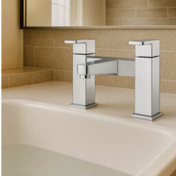 Home Range Flint Chrome Bath & Shower Mixer Tap, One Tap For Bath Filling And Showering - thumbnail 2