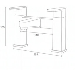 Home Range Flint Chrome Bath & Shower Mixer Tap, One Tap For Bath Filling And Showering - thumbnail 3