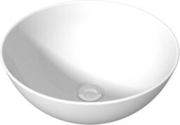 Affine 600mm Bathroom Vanity Unit Countertop Basin Round Circular Floor Standing White - thumbnail 6
