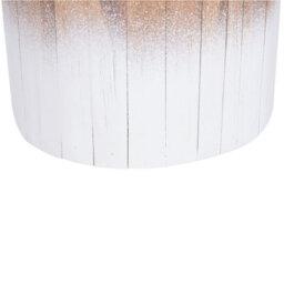 Beliani Side Table Movas Teak Wood Brown/ White - thumbnail 6
