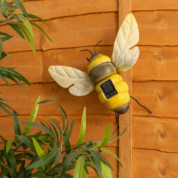 Valuelights Solar Powered Bumble Bee Garden Ornament Outdoor Fence Wall Solar Light - thumbnail 4