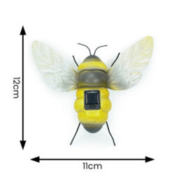 Valuelights Solar Powered Bumble Bee Garden Ornament Outdoor Fence Wall Solar Light - thumbnail 5