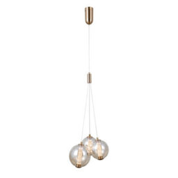Luminosa Lighting Luminosa Butero Cluster Pendant Ceiling Light Gold 3000K Warm White 3Xled - thumbnail 1