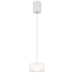Luminosa Lighting Luminosa Belinda Slim Pendant Ceiling Light White Matt Opal Glass Shade Led 4000K