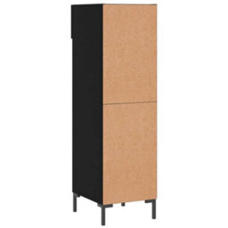 Berkfield Shoe Cabinet Black 30X35X105 Cm Engineered Wood - thumbnail 8