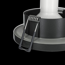 Luminosa Lighting Luminosa Maytoni Stark Round Recessed Downlight Black Gu10 Ip65 - thumbnail 3
