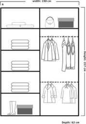 Sliding Wardrobes 4 u LTD Full Mirror Sliding Wardrobe With Led Light White - W150Cm X H217Cm - thumbnail 3