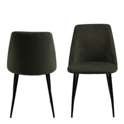Furniture To Go Ines Dining Chair In Olive Green Set Of 4 - thumbnail 2