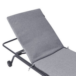 Beliani Sun Lounger Volterra Reclining Metal Grey - thumbnail 8