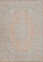 Maia Washable Low Pile Non Slip Orchid Traditional Area Rug - Coral, 120 X 180 Cm (Rectangular) - thumbnail 2