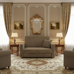 Viva Bis Ii Premium Upholstered Sofa Bed For Living Room With Storage Chipboard Frame 133X85X98Cm Beige - thumbnail 2