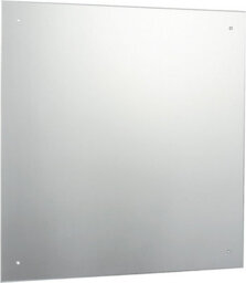 60 X 60Cm Square Frameless Bathroom Mirror With Pre-Drilled Holes And Wall Hanging Fittings - thumbnail 1