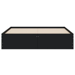 Berkfield Bed Frame With Drawers Without Mattress Black 150X200 Cm King Size - thumbnail 6