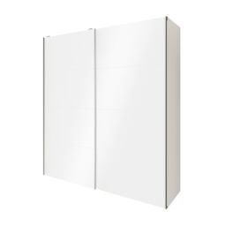 GoodHome Atomia White Particle Board Gloss Sliding Wardrobe (H)2250mm (W)2000mm (D)655mm - thumbnail 2