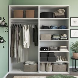 GoodHome Atomia White Particle Board Gloss Sliding Wardrobe (H)2250mm (W)2000mm (D)655mm - thumbnail 5