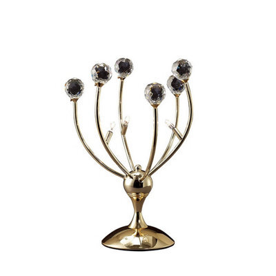 Luminosa Lighting Luminosa Xeena Table Lamp 3 Light G4 French Gold/crystal, Not Led/cfl Compatible - image 1