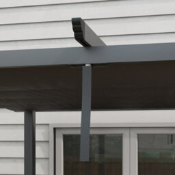 Matteo 3X3M Dark Grey Aluminium Pergola With Retractable Roof For Garden & Patio - thumbnail 8