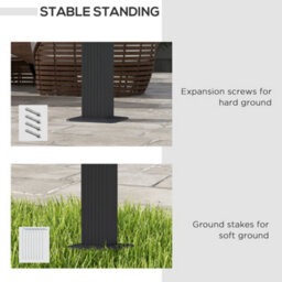 Matteo 3X3M Dark Grey Aluminium Pergola With Retractable Roof For Garden & Patio - thumbnail 6