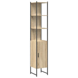 Berkfield Classic Bathroom Furniture Set 4 Pcs Sonoma Oak 33 X 33 X 185.5 Cm - thumbnail 7