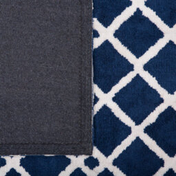Wyld And Coco Azure Home Area Rug Blue 140 X 200 Cm - Geometric Rectangular Modern Low Pile - thumbnail 6